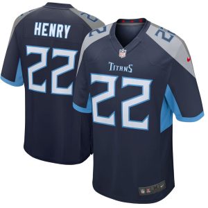 NFL Men's Tennessee Titans Derrick Henry Nike Navy Player Game Jersey