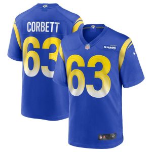 NFL Men's Los Angeles Rams Austin Corbett Nike Royal Game Jersey