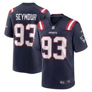 NFL Men's New England Patriots Richard Seymour Nike Navy Retired Player Game Jersey