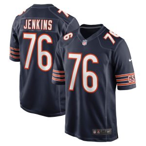 NFL Men's Chicago Bears Teven Jenkins Nike Navy Game Jersey
