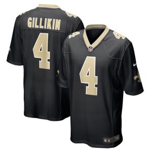 NFL Men's New Orleans Saints Blake Gilikin Nike Black Game Player Jersey