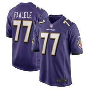 NFL Men's Baltimore Ravens Daniel Faalele Nike Purple Player Game Jersey