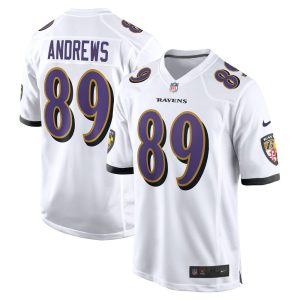 NFL Men's Baltimore Ravens Mark Andrews Nike White Game Jersey