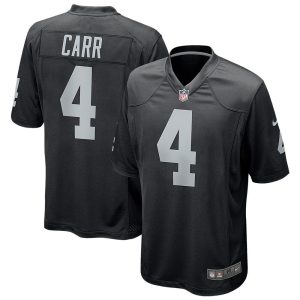 NFL Men's Las Vegas Raiders Derek Carr Nike Black Game Jersey