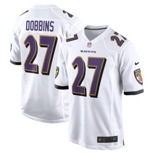 NFL Men's Baltimore Ravens J.K. Dobbins Nike White Game Jersey