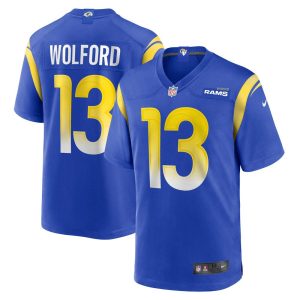 NFL Men's Los Angeles Rams John Wolford Nike Royal Game Player Jersey