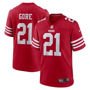 NFL Men's San Francisco 49ers Frank Gore Nike Scarlet Retired Player Game Jersey