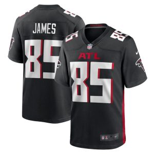 NFL Men's Atlanta Falcons Tyshaun James Nike Black Player Game Jersey