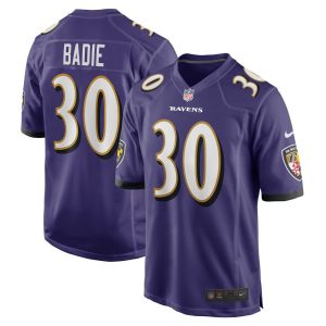 NFL Men's Baltimore Ravens Tyler Badie Nike Purple Player Game Jersey