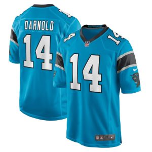 NFL Men's Carolina Panthers Sam Darnold Nike Blue Game Jersey