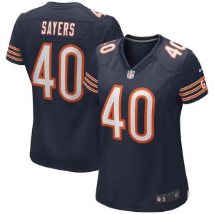 NFL Women's Chicago Bears Gale Sayers Nike Navy Game Retired Player Jersey