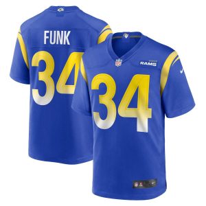 NFL Men's Los Angeles Rams Jake Funk Nike Royal Game Player Jersey