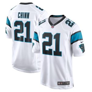 NFL Men's Carolina Panthers Jeremy Chinn Nike White Game Jersey