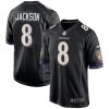 NFL Men's Baltimore Ravens Lamar Jackson Nike Black Game Jersey