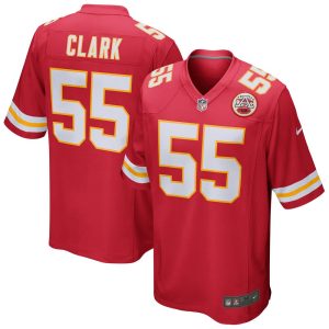 NFL Men's Kansas City Chiefs Frank Clark Nike Red Game Jersey