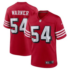 NFL Men's San Francisco 49ers Fred Warner Nike Scarlet Alternate Game Jersey