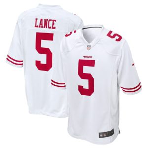 NFL Men's San Francisco 49ers Trey Lance Nike White Game Jersey
