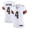 NFL Women's Cleveland Browns Deshaun Watson Nike White Game Jersey