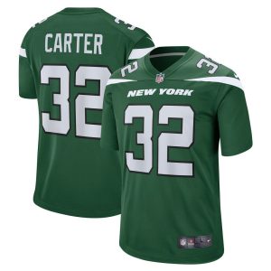 NFL Men's New York Jets Michael Carter Nike Gotham Green Game Jersey