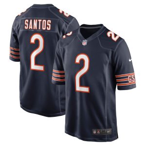 NFL Men's Chicago Bears Cairo Santos Nike Navy Game Jersey