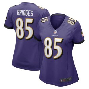 NFL Women's Baltimore Ravens Shemar Bridges Nike Purple Player Game Jersey