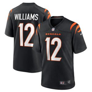 NFL Men's Cincinnati Bengals Pooka Williams Jr. Nike Black Game Player Jersey