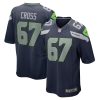 NFL Men's Seattle Seahawks Charles Cross Nike College Navy 2022 NFL Draft First Round Pick Game Jersey