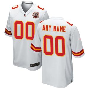 NFL Men's Kansas City Chiefs Nike White Custom Game Jersey