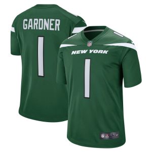 NFL Men's New York Jets Ahmad Sauce Gardner Nike Gotham Green 2022 NFL Draft First Round Pick Game Jersey