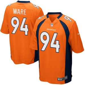 NFL Mens Denver Broncos Demarcus Ware Nike Orange Game Jersey