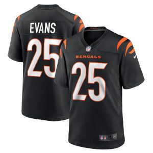 NFL Men's Cincinnati Bengals Chris Evans Nike Black Game Jersey