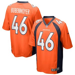 NFL Men's Denver Broncos Jacob Bobenmoyer Nike Orange Game Jersey