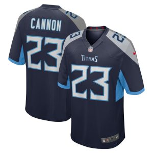 NFL Men's Tennessee Titans Trenton Cannon Nike Navy Player Game Jersey