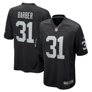 NFL Men's Las Vegas Raiders Peyton Barber Nike Black Game Jersey