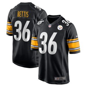 NFL Men's Pittsburgh Steelers Jerome Bettis Nike Black Retired Player Game Jersey