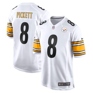 NFL Men's Pittsburgh Steelers Kenny Pickett Nike White 2022 NFL Draft First Round Pick Game Jersey