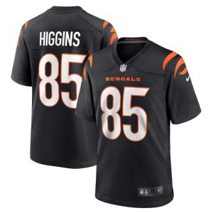 NFL Men's Cincinnati Bengals Tee Higgins Nike Black Game Jersey