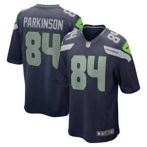 NFL Men's Seattle Seahawks Colby Parkinson Nike College Navy Game Jersey