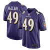 NFL Men's Baltimore Ravens Zakoby McClain Nike Purple Player Game Jersey