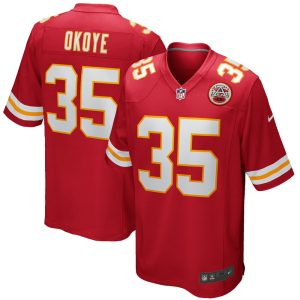 NFL Men's Kansas City Chiefs Christian Okoye Nike Red Game Retired Player Jersey