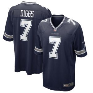 NFL Men's Dallas Cowboys Trevon Diggs Nike Navy Game Jersey