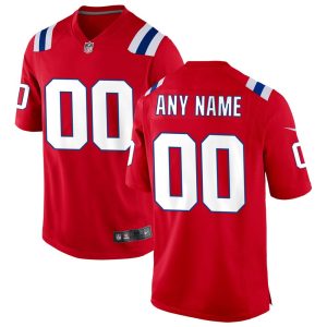 NFL Men's New England Patriots Nike Red Alternate Custom Jersey