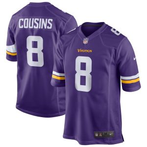 NFL Men's Minnesota Vikings Kirk Cousins Nike Purple Game Jersey