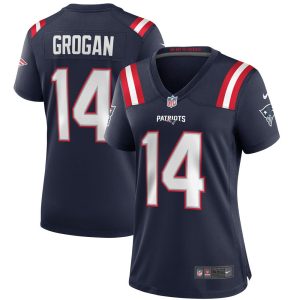 NFL Women's New England Patriots Steve Grogan Nike Navy Game Retired Player Jersey