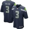 NFL Men's Seattle Seahawks Russell Wilson Nike College Navy Game Player Jersey
