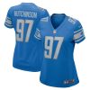 NFL Women's Detroit Lions Aidan Hutchinson Nike Blue 2022 NFL Draft First Round Pick Game Jersey