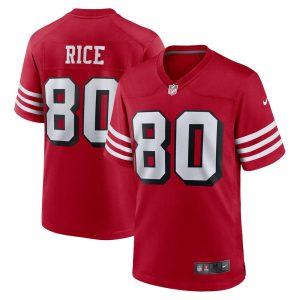 NFL Men's San Francisco 49ers Jerry Rice Nike Scarlet Retired Alternate Game Jersey