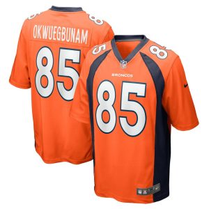 NFL Men's Denver Broncos Albert Okwuegbunam Nike Orange Game Jersey
