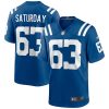 NFL Men's Indianapolis Colts Jeff Saturday Nike Royal Game Retired Player Jersey