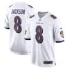 NFL Men's Baltimore Ravens Lamar Jackson Nike White Game Jersey
